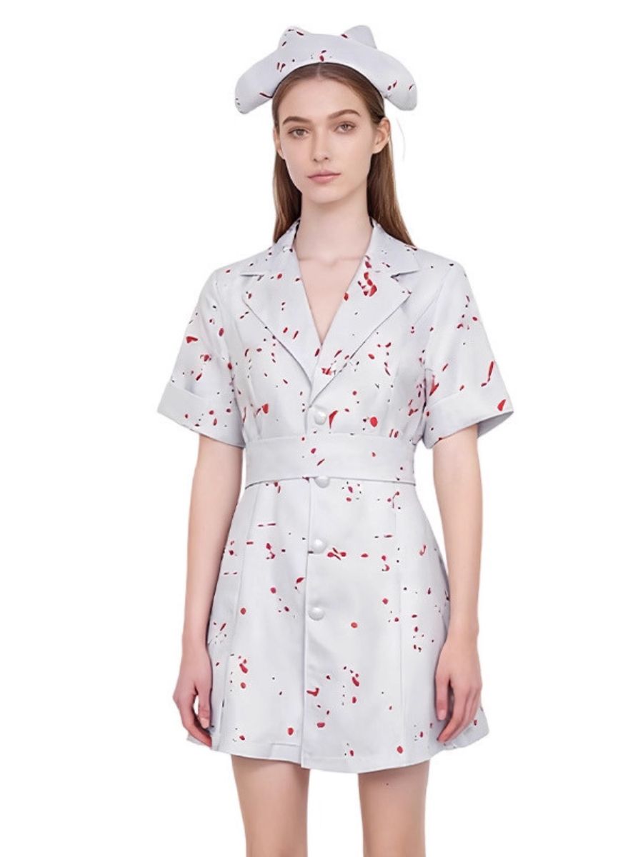 Horror Bloody Nurse Cosplay Costume