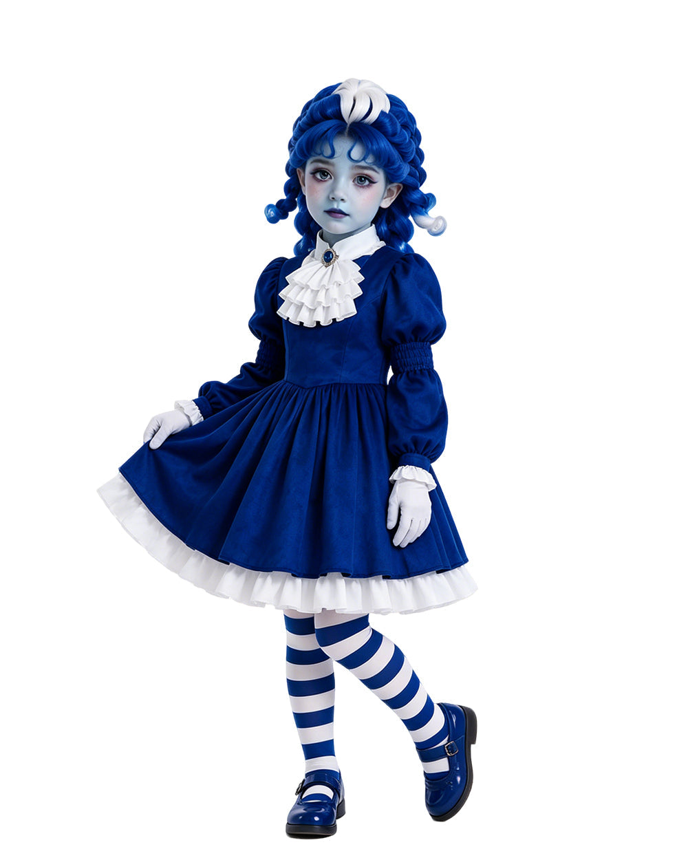 Royal Blue Gothic Puppet Costume