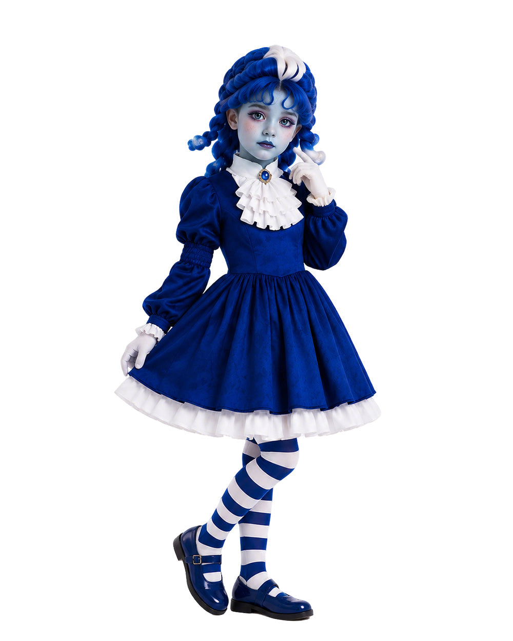 Royal Blue Gothic Puppet Costume