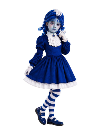 Royal Blue Gothic Puppet Costume