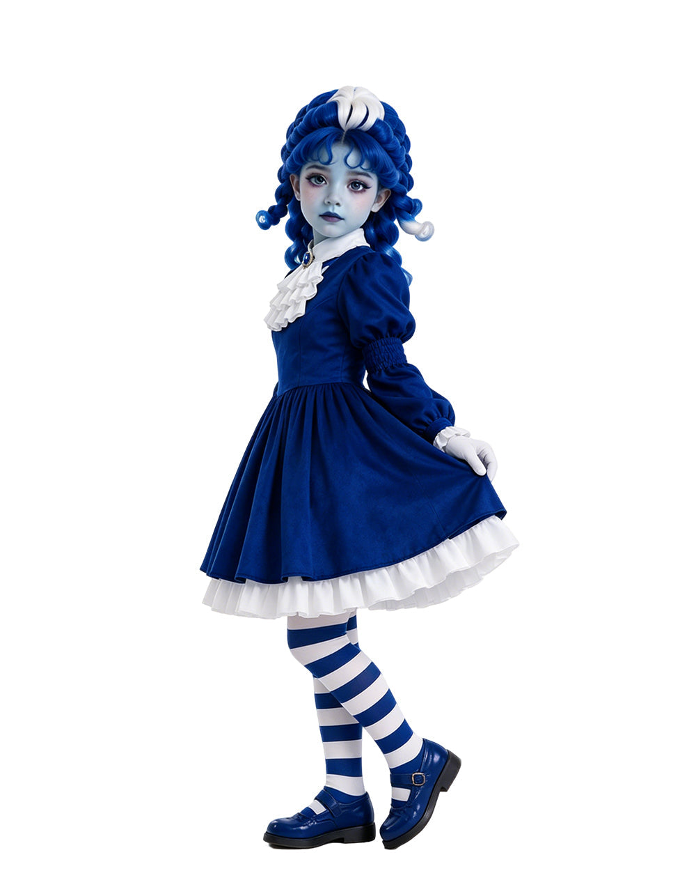 Royal Blue Gothic Puppet Costume