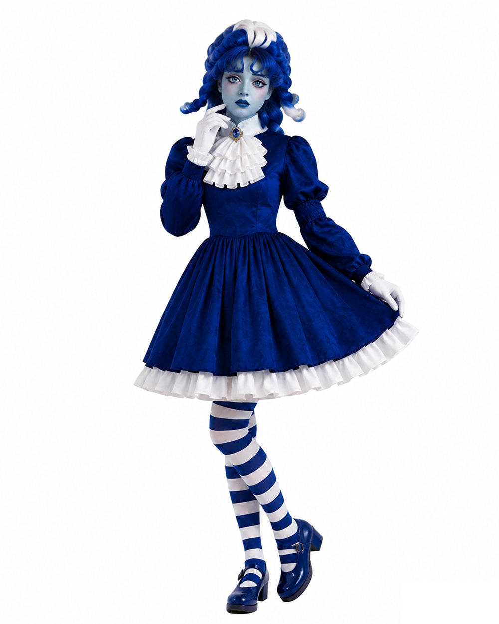 Royal Blue Gothic Puppet Costume