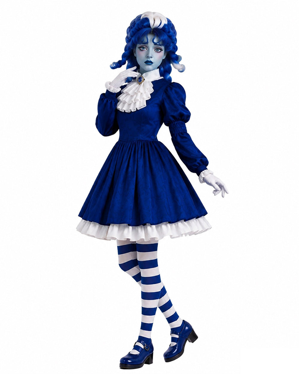 Royal Blue Gothic Puppet Costume