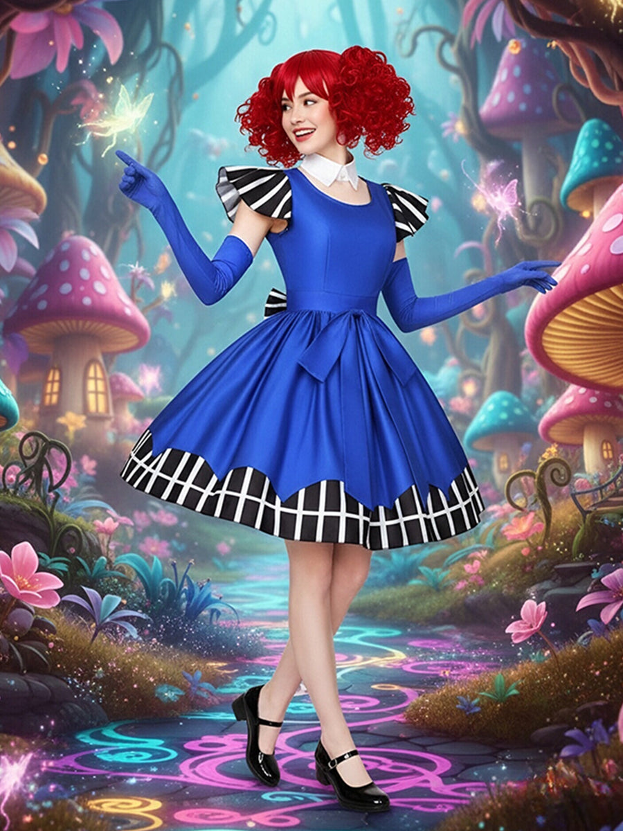 Royal Blue Lolita Cosplay Dress