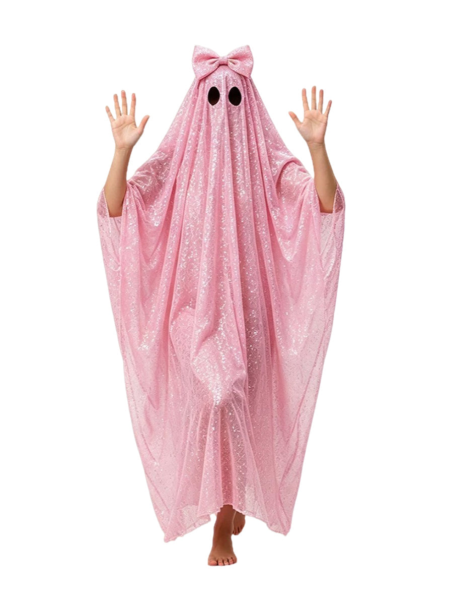 Glitter Ghost Poncho Costume