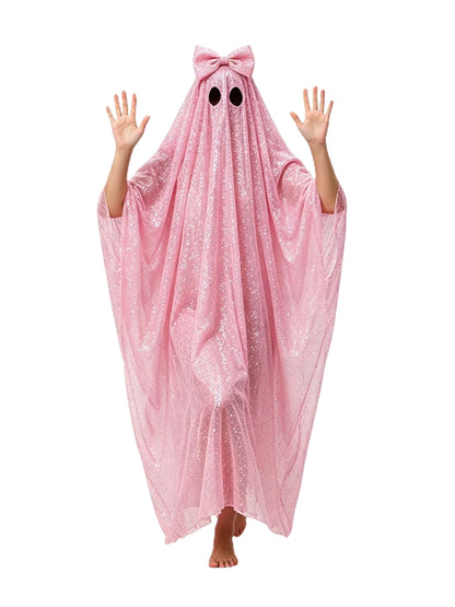 Glitter Ghost Poncho Costume