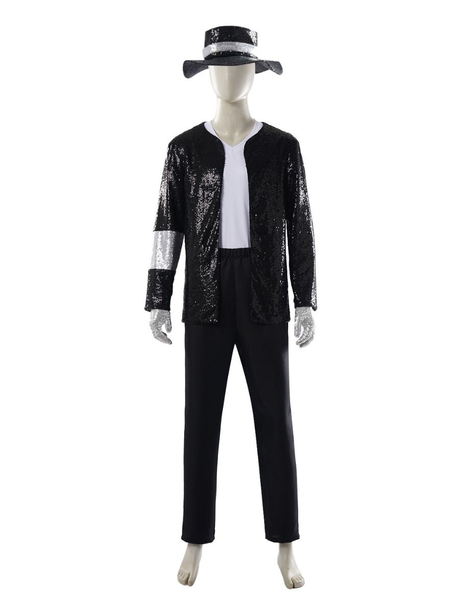 Sequin King of Pop Cosplay Costume
