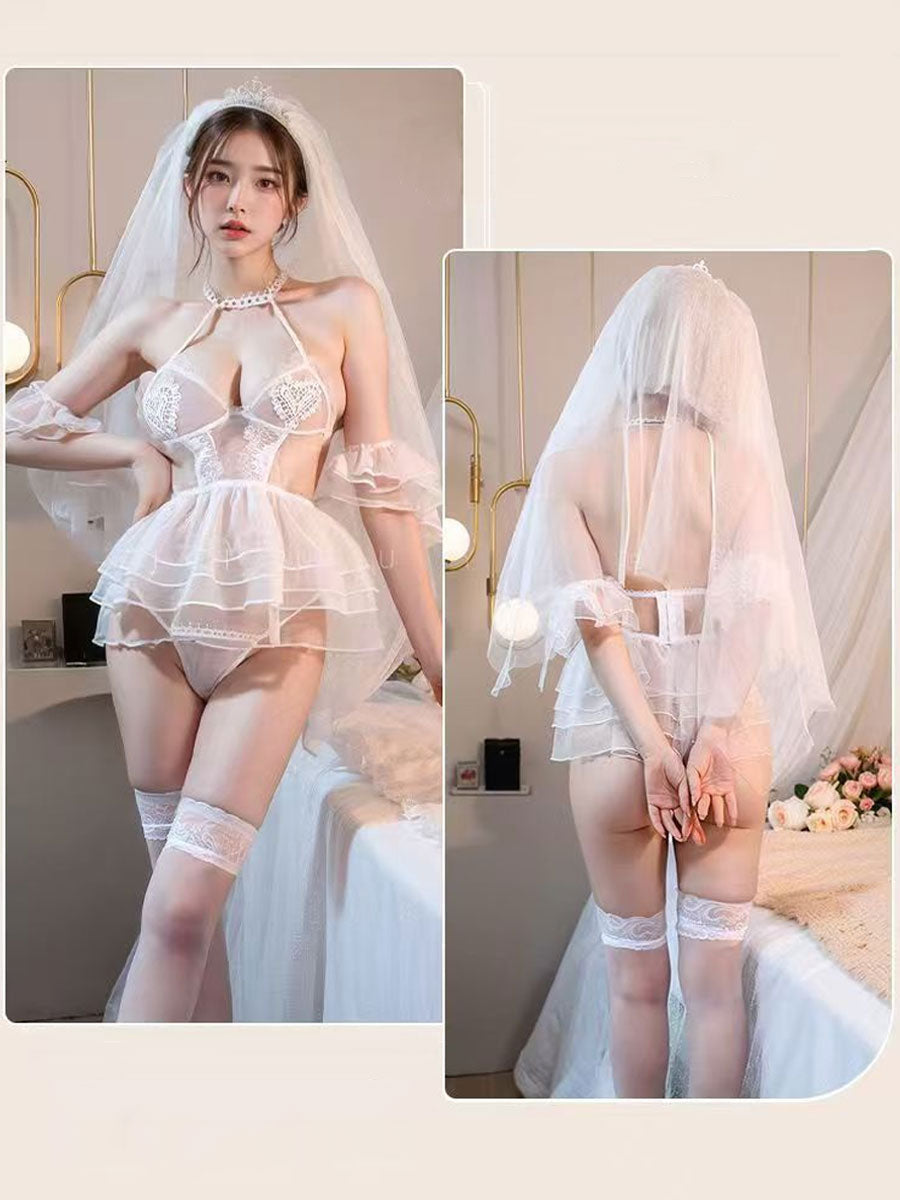 White Wedding Babydoll Dress