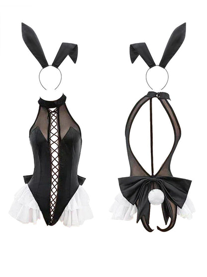 Bunny Girl Crotchless Bodysuit Lingerie