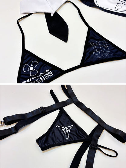 Black Bunny Girl Lingerie Set