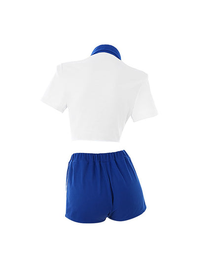 Preppy Two Piece Cheerleader Outfit
