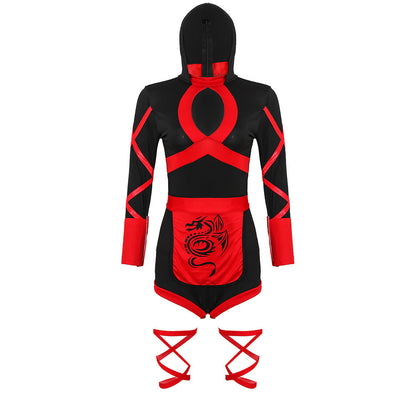 Sexy Ninja Costume Japanese Ninja Cosplay Lingerie Adult Ninja Warrior Romper Outfits