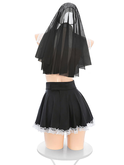 Lace Nun Sister Lingerie Dress