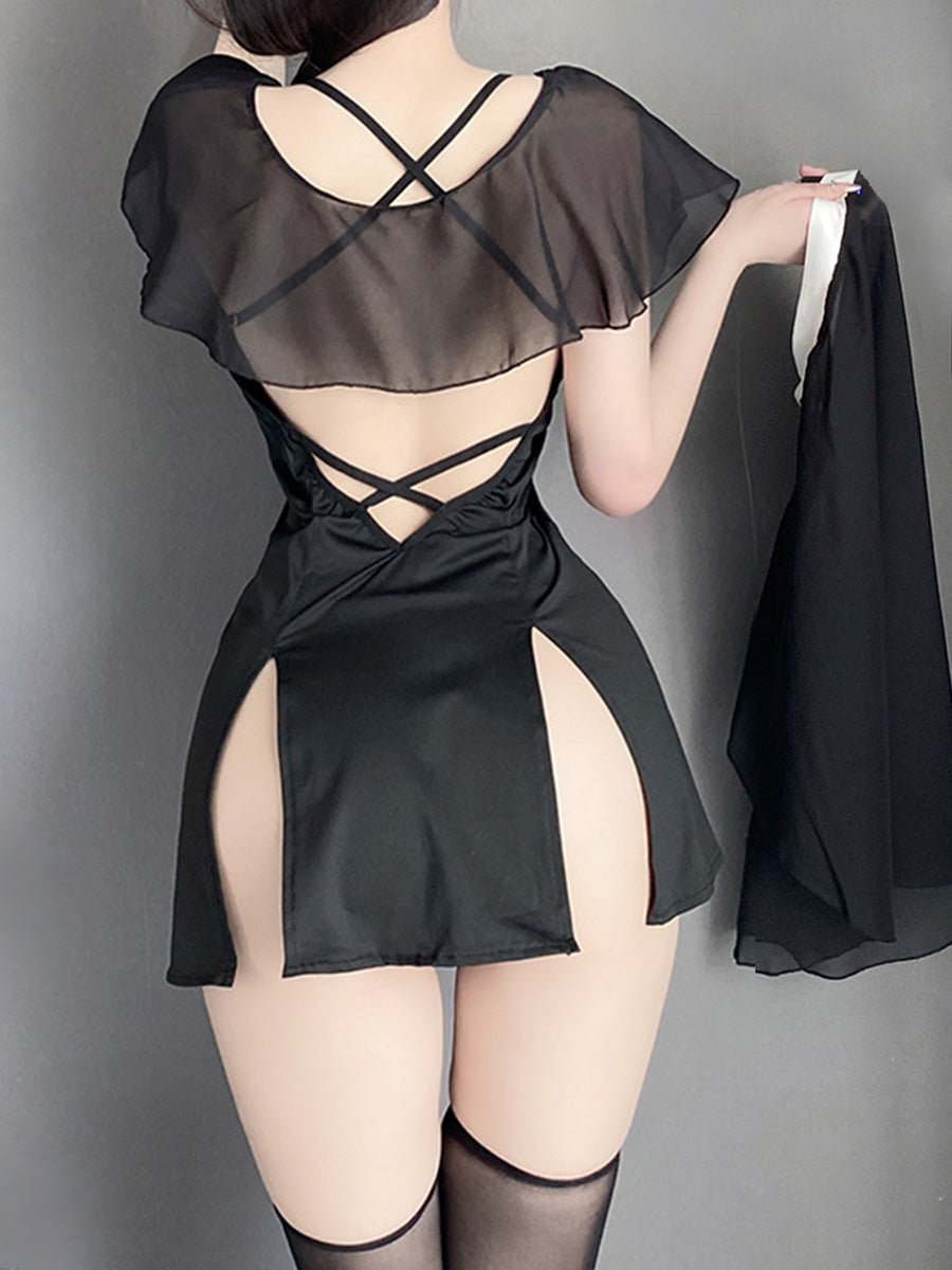 Bad Nun High Slit Dress