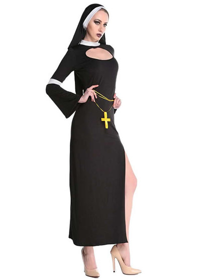 Sister Nun Cosplay Maxi Dress