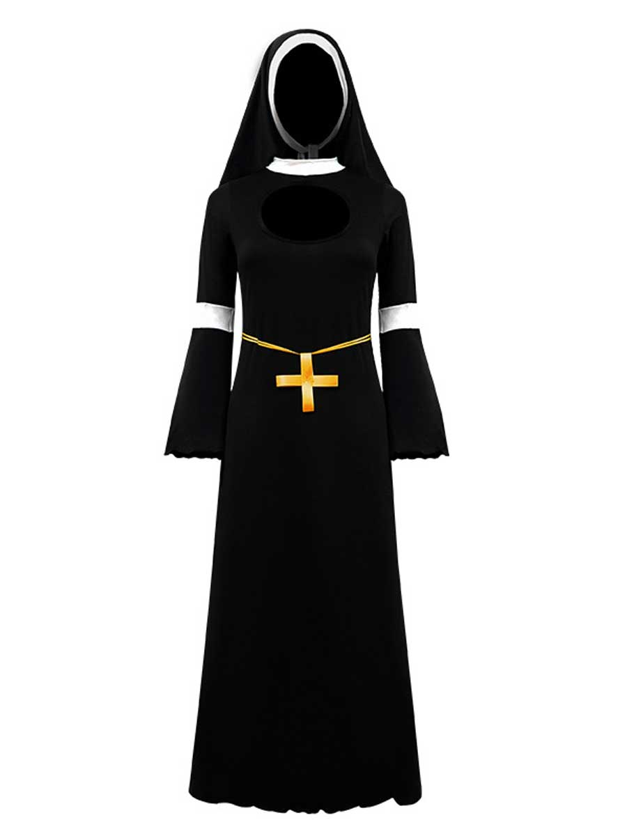 Sister Nun Cosplay Maxi Dress
