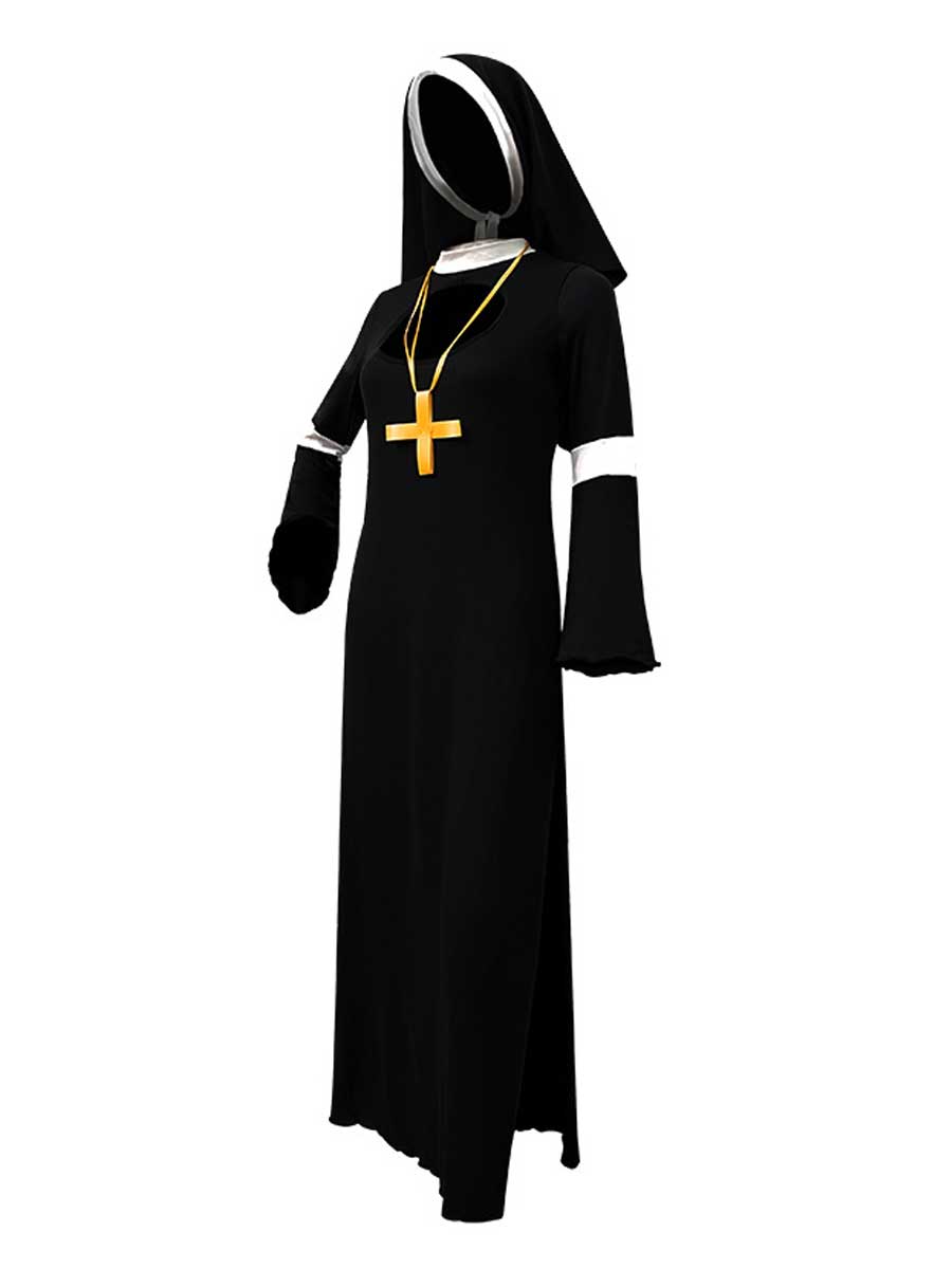 Sister Nun Cosplay Maxi Dress