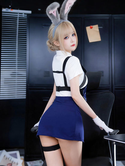 Sexy Police Officer Cosplay Uniform Set