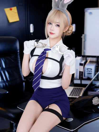 Sexy Police Officer Cosplay Uniform Set