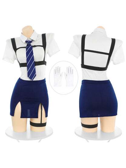 Sexy Police Officer Cosplay Uniform Set