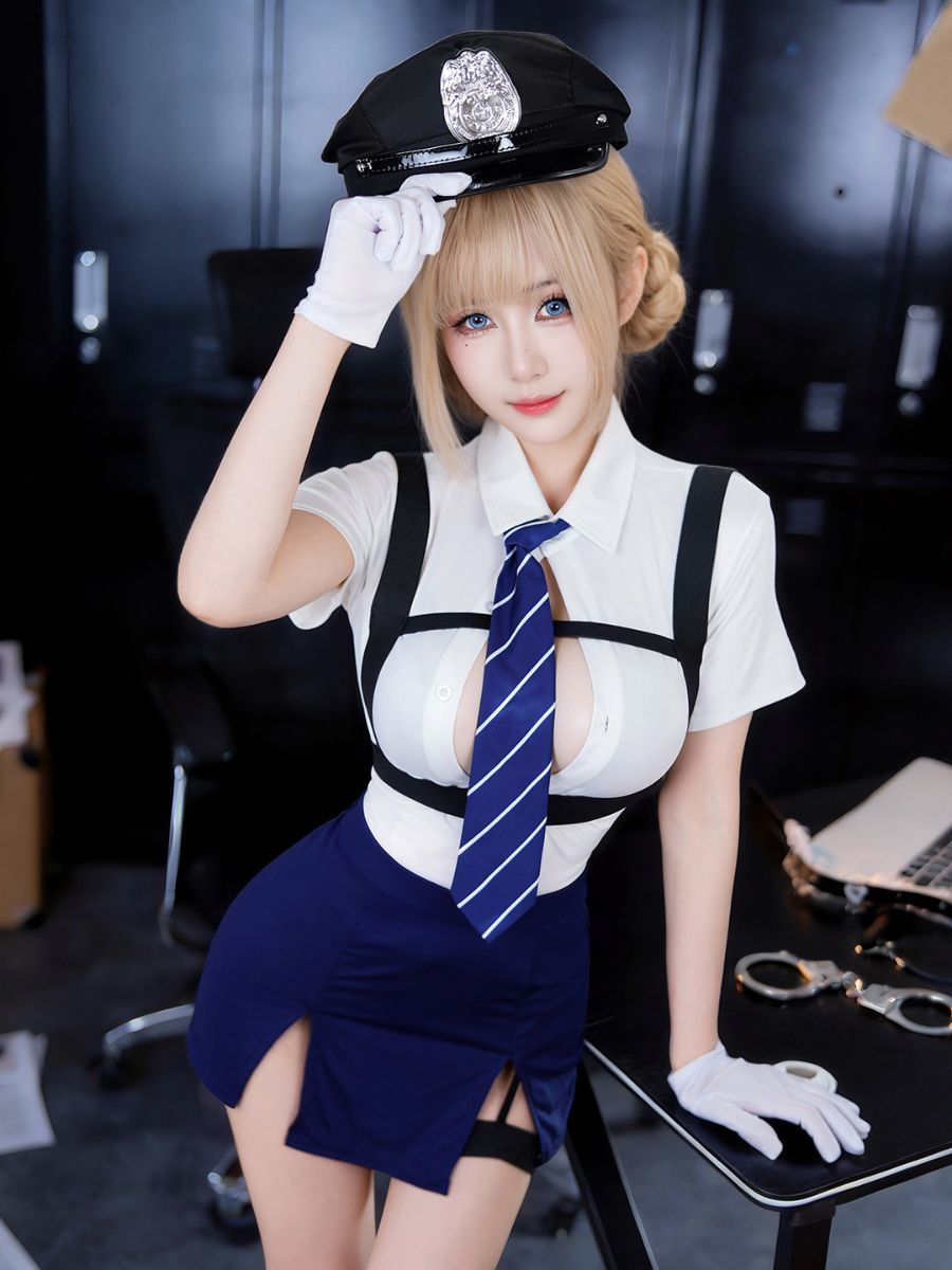 Sexy Police Officer Cosplay Uniform Set Anime Cop Cosplay Lingerie Suit 