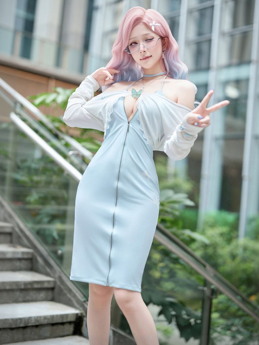 Sexy Secretary Bodycon Dress w/ Top