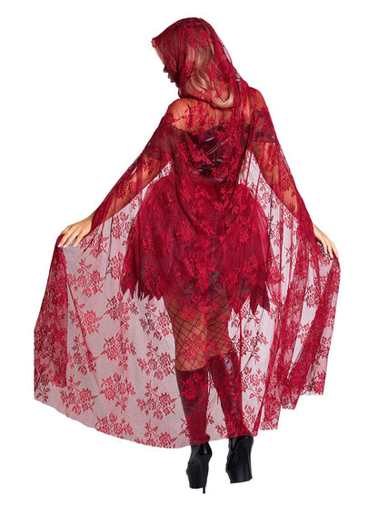 Dark Red Vampire Cosplay Outfit