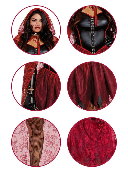 Dark Red Vampire Cosplay Outfit