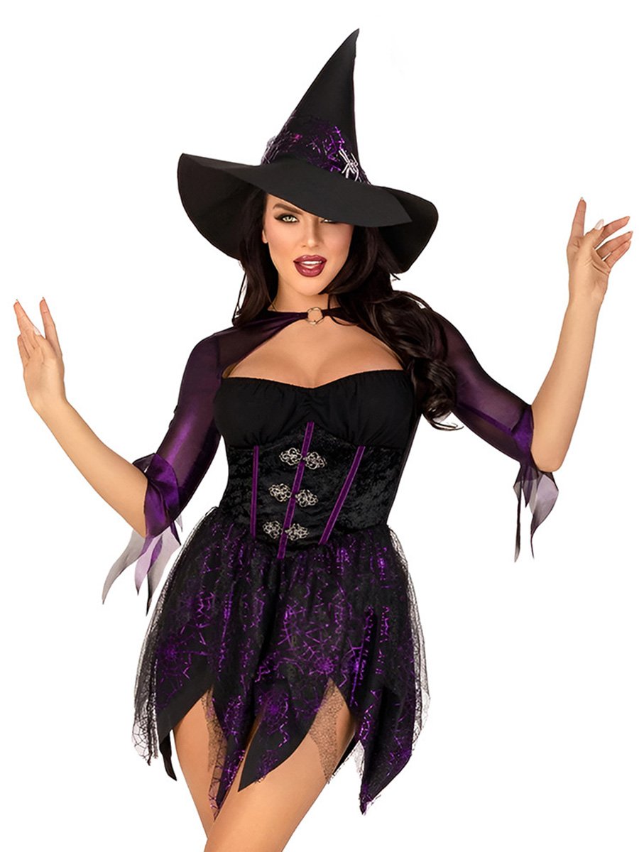 Velvet Witchy Jagged Dress