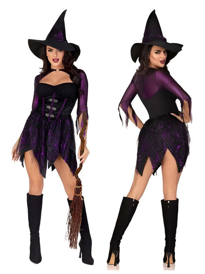 Velvet Witchy Jagged Dress