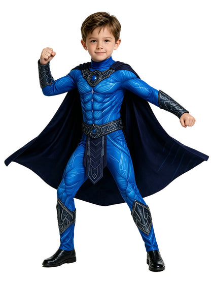 He Man Skeletor Costume Skull Villain Muscle Cosplay Outfit for Kids and Adults
