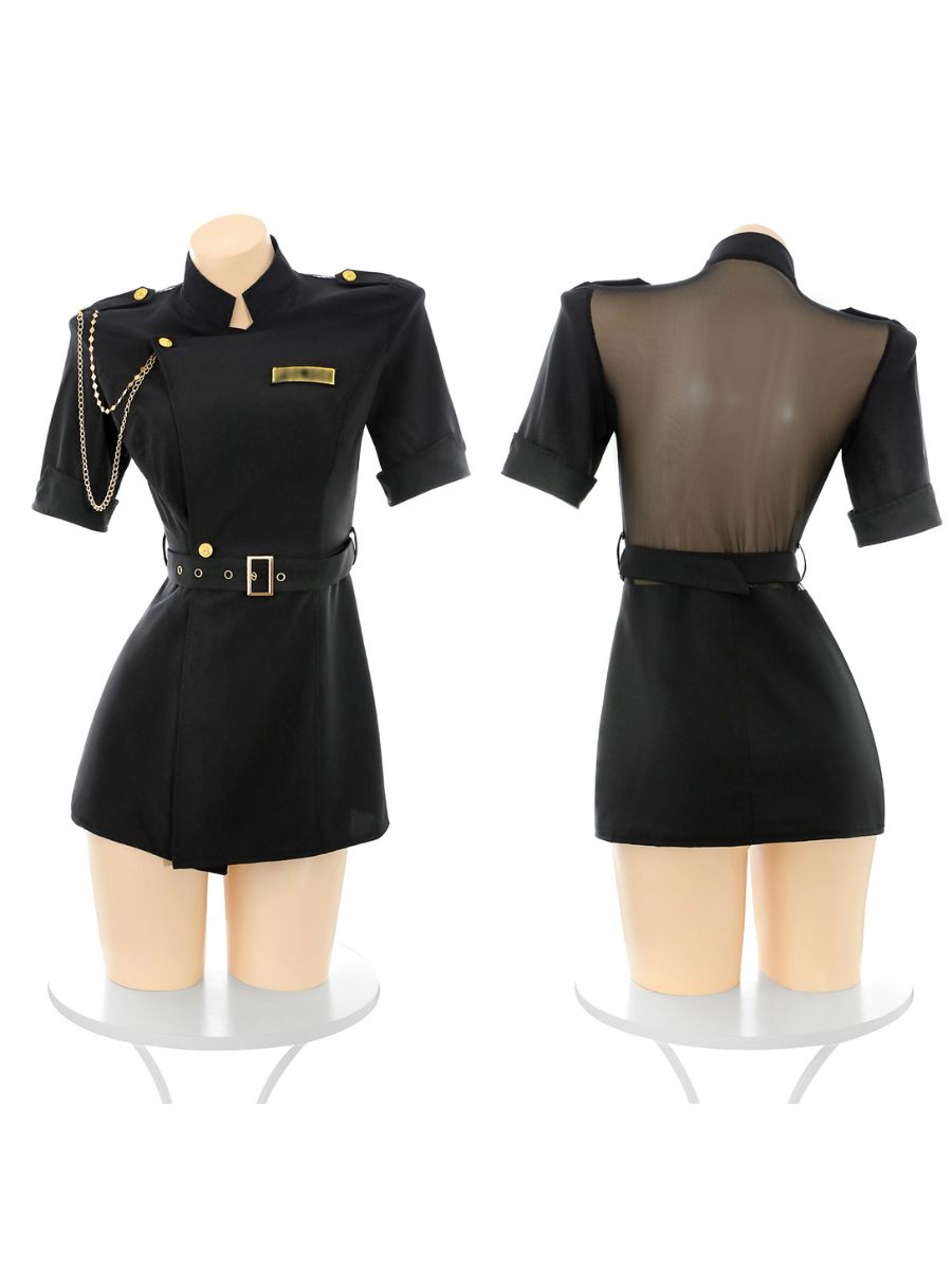 Sleek Military Officer Costume