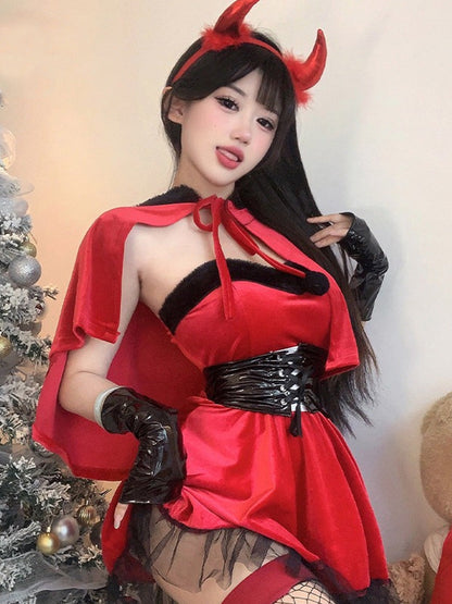 Red Velvet Devil Cosplay Outfit