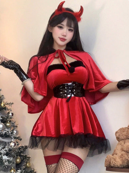 Red Velvet Devil Cosplay Outfit
