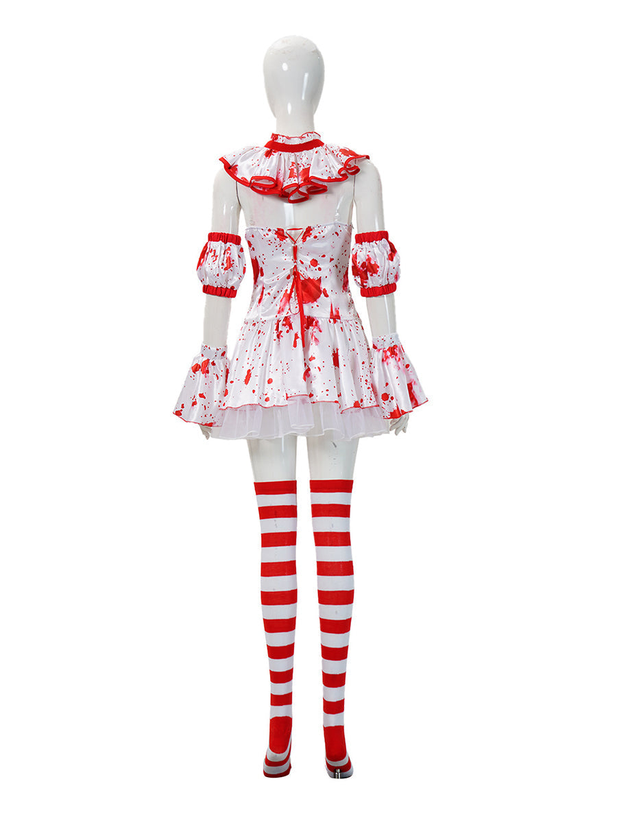 Splatter Print Circus Doll Costume