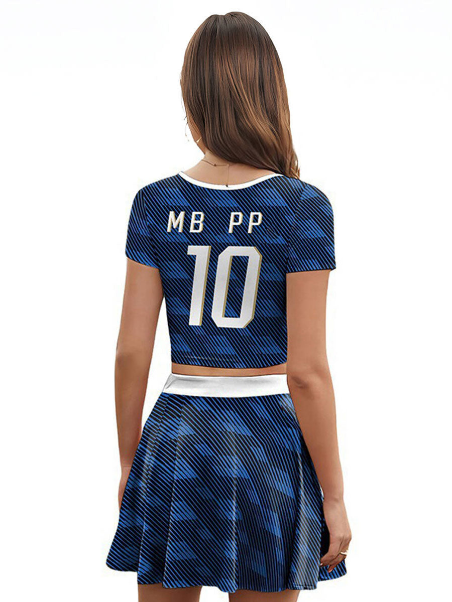 Sporty France Soccer Fan Outfit