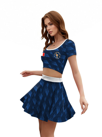 Sporty France Soccer Fan Outfit