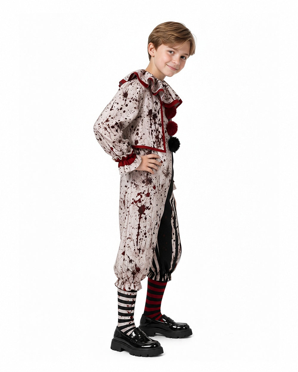 Striped Carnival Clown Suit