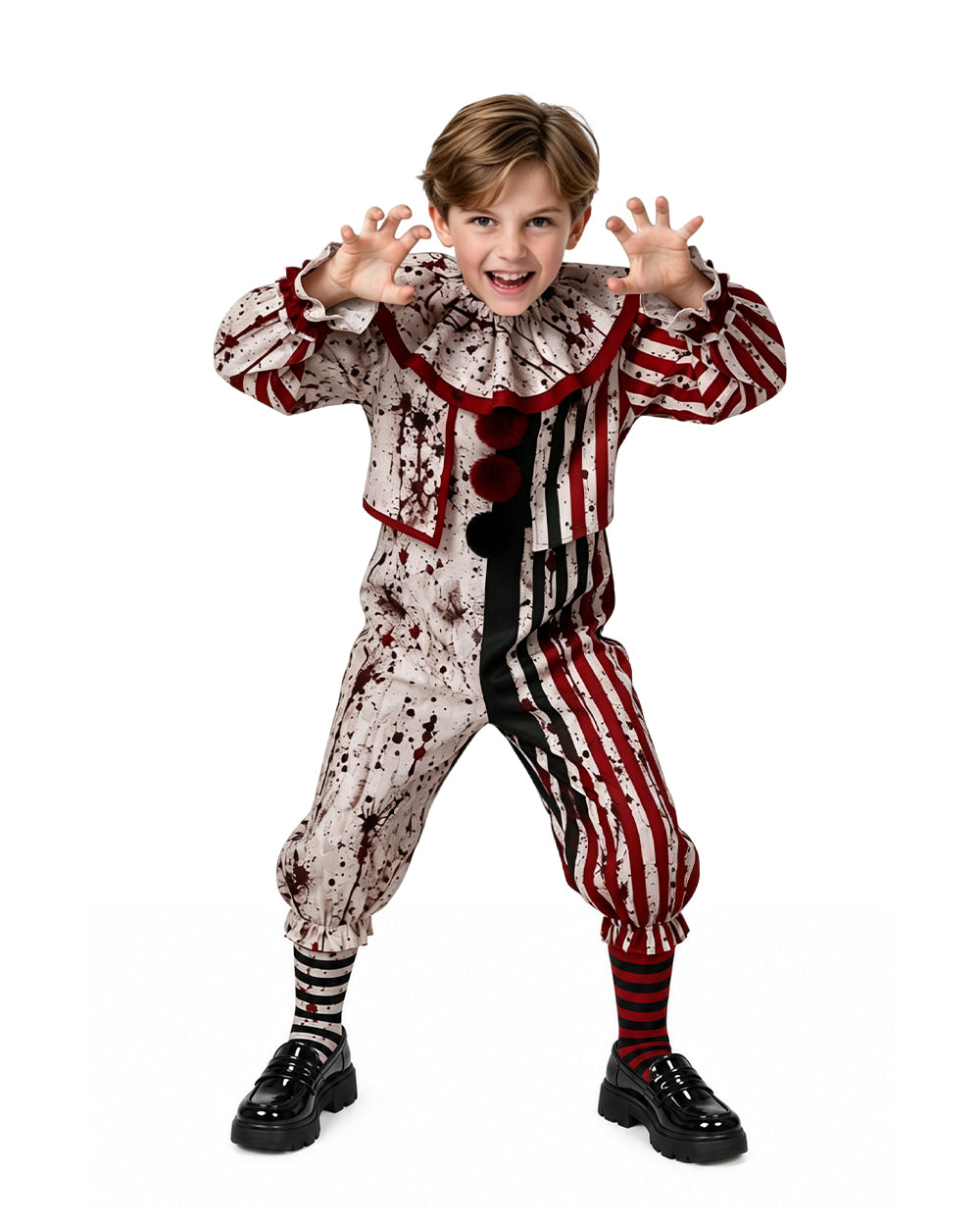 Striped Carnival Clown Suit