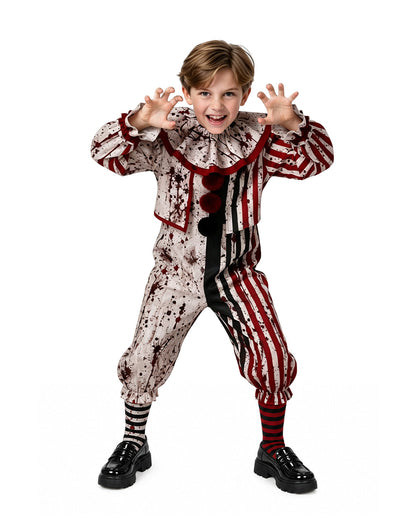Striped Carnival Clown Suit