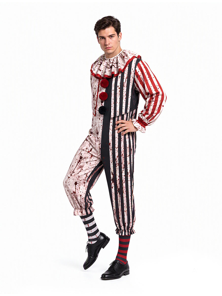 Striped Carnival Clown Suit