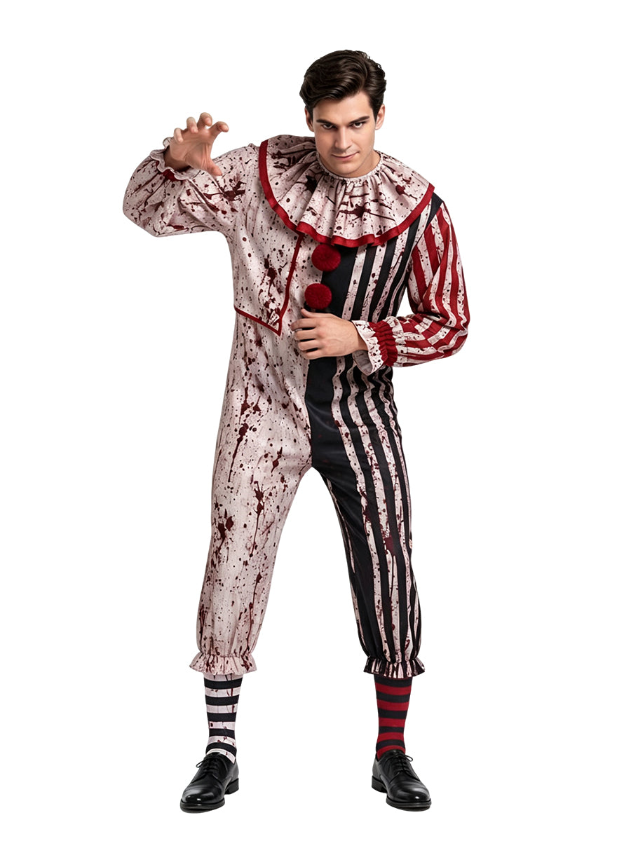 Striped Carnival Clown Suit