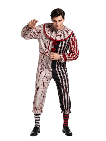 Striped Carnival Clown Suit