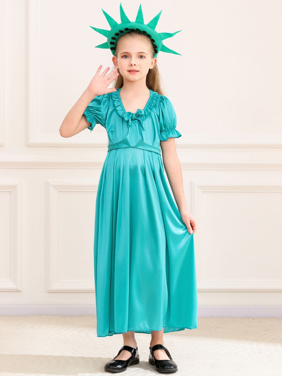 Teal Lady Liberty Gown Set