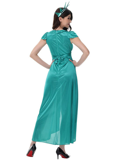 Teal Lady Liberty Gown Set
