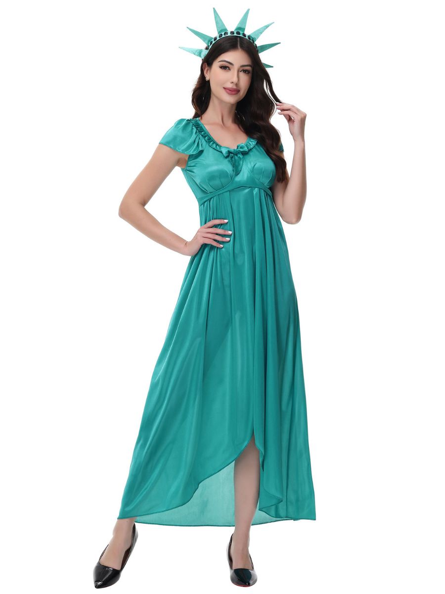 Teal Lady Liberty Gown Set