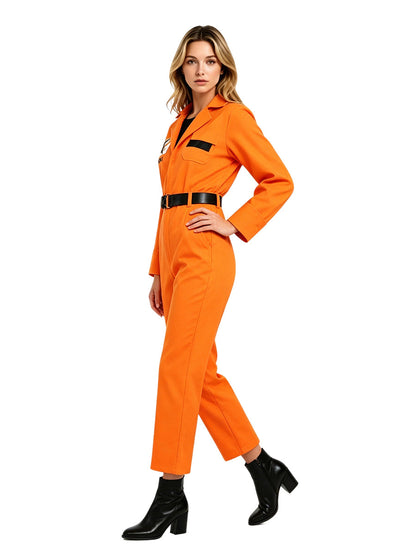 Unisex Orange Prison Jumpsuit Costume