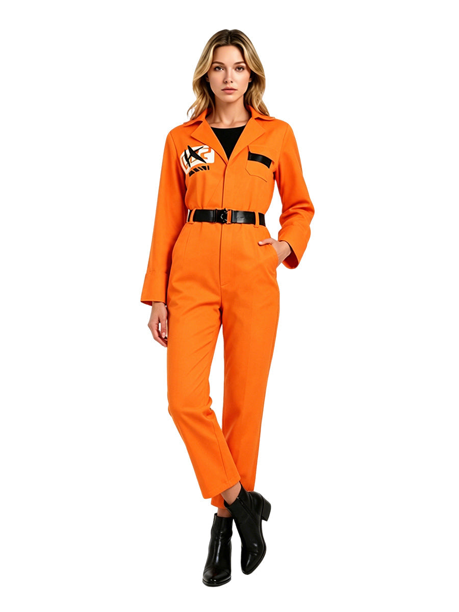 Unisex Orange Prison Jumpsuit Costume