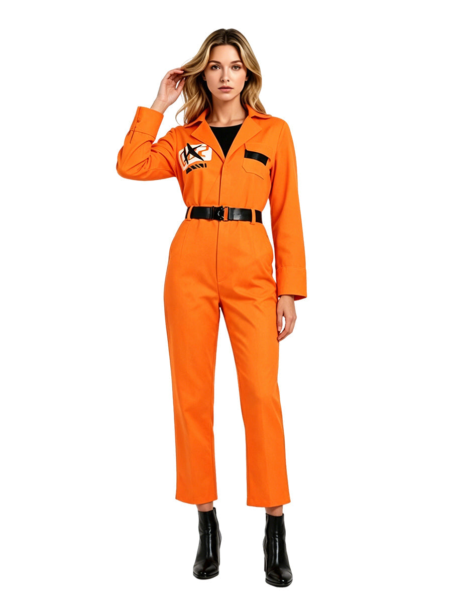 Unisex Orange Prison Jumpsuit Costume