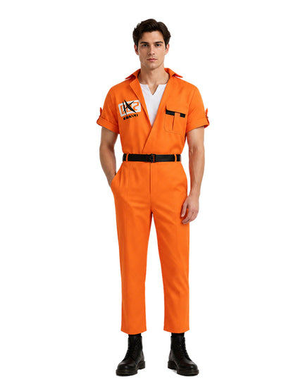 Neverness To Everness Costume Anime Unisex Orange Prison Jumpsuit 